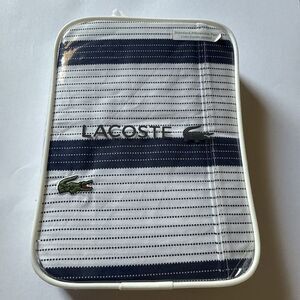 Lacoste 100% Cotton Medieval Blue Standard Pillowcase Pair Archive 2 Pillow Case